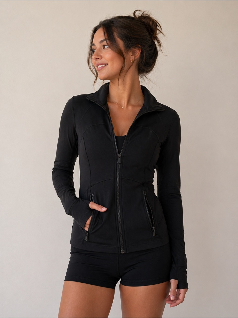 Lululemon Define Jacket Luon Black Size 6 Zip Athletic Running Jacket